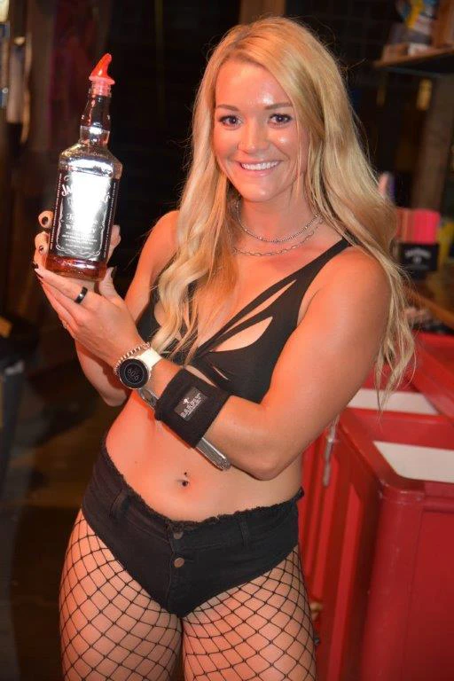 Bartender holding whiskey